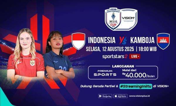 Jadwal dan Link Live Streaming Timnas Putri Indonesia vs Kamboja di ASEAN Womens Championship 2025 Jadwal dan Link Live Streaming Timnas Putri Indonesia vs Kamboja di ASEAN Womens Championship 2025