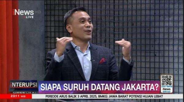 Stafsus Gubernur Jakarta Tak Larang Pendatang, Sebut Ada Banyak Lapangan Kerja Stafsus Gubernur Jakarta Tak Larang Pendatang, Sebut Ada Banyak Lapangan Kerja