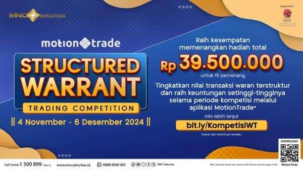 Ikuti Kompetisi Trading Waran Terstruktur! Berhadiah Total Rp39,5 Juta! Ikuti Kompetisi Trading Waran Terstruktur! Berhadiah Total Rp39,5 Juta!