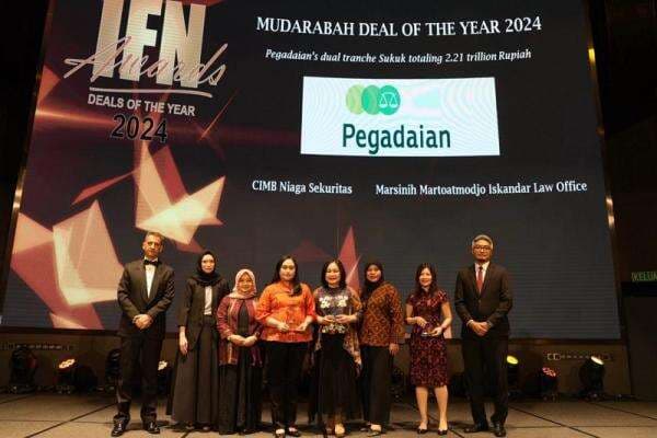 Sukses Terbitkan Sukuk Mudarabah Berkelanjutan, Pegadaian Raih Penghargaan IFN Global Awards 2024 Sukses Terbitkan Sukuk Mudarabah Berkelanjutan, Pegadaian Raih Penghargaan IFN Global Awards 2024