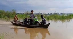  Sungai Batanghari Kembali Meluap, Tiga Desa di Muarojambi Terendam Banjir
