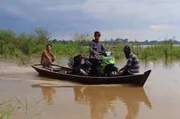 Sungai Batanghari Meluap, 3 Desa di Muaro Jambi Dikepung Banjir