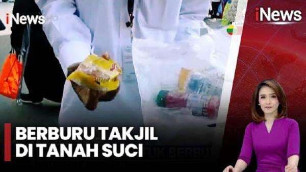 Momen Jemaah Umrah asal Indonesia Rela Berdesakan Berburu Takjil Gratis di Makkah Momen Jemaah Umrah asal Indonesia Rela Berdesakan Berburu Takjil Gratis di Makkah