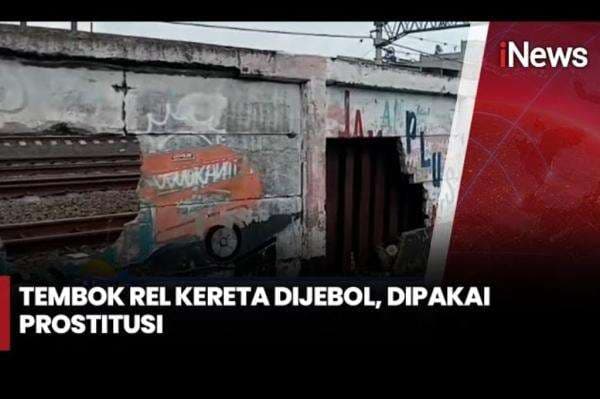 Tembok Rel di Jatinegara Dibobol, Diduga Jadi Akses Prostitusi Tembok Rel di Jatinegara Dibobol, Diduga Jadi Akses Prostitusi