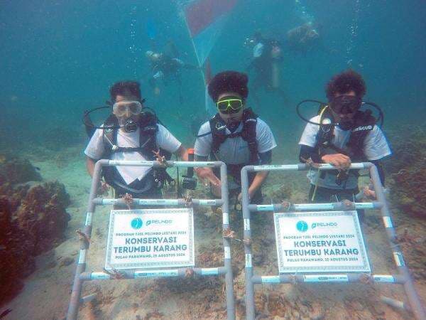 Konservasi Lingkungan, Pelindo Terminal Petikemas Tanam 632 Bibit Terumbu Karang Konservasi Lingkungan, Pelindo Terminal Petikemas Tanam 632 Bibit Terumbu Karang