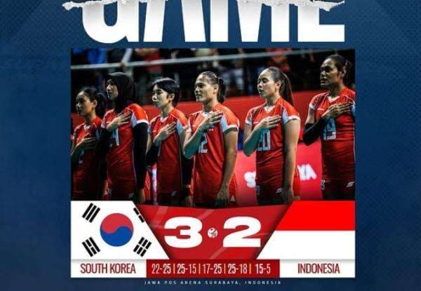 Hasil Timnas Voli Putri Indonesia U-21 vs Korea Selatan di Kejuaraan Dunia Voli U-21 2025: Garuda Pertiwi Kalah 2-3 Hasil Timnas Voli Putri Indonesia U-21 vs Korea Selatan di Kejuaraan Dunia Voli U-21 2025: Garuda Pertiwi Kalah 2-3