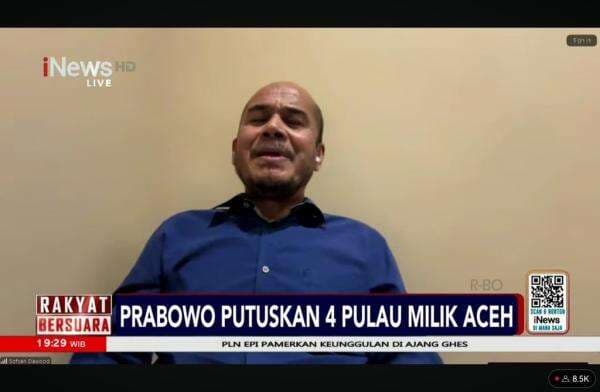 Tokoh Masyarakat Sanjung Gerak Cepat Prabowo Putuskan 4 Pulau Sengketa Sah Milik Aceh Tokoh Masyarakat Sanjung Gerak Cepat Prabowo Putuskan 4 Pulau Sengketa Sah Milik Aceh