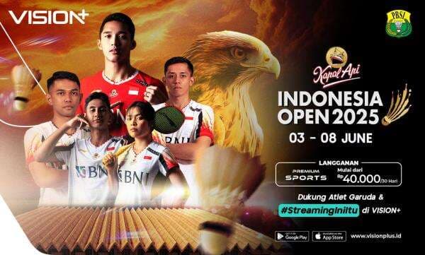 Jadwal Lengkap dan Link Live Streaming Indonesia Open 2025, Mulai Hari Ini! Jadwal Lengkap dan Link Live Streaming Indonesia Open 2025, Mulai Hari Ini!