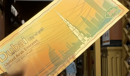 Uang Kertas dari Emas Asli Beredar di Dubai, Ini Penampakannya Uang Kertas dari Emas Asli Beredar di Dubai, Ini Penampakannya