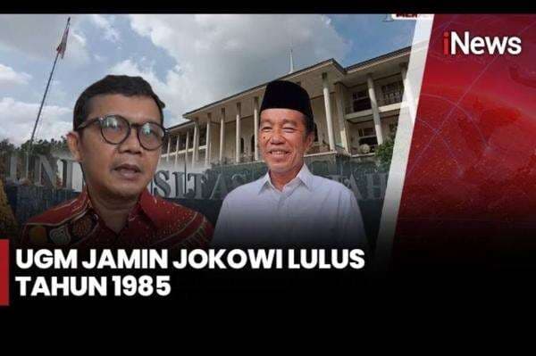 UGM Pastikan Jokowi Lulus Tahun 1985, Minta Nama Kampus Tak Diseret ke Politik UGM Pastikan Jokowi Lulus Tahun 1985, Minta Nama Kampus Tak Diseret ke Politik