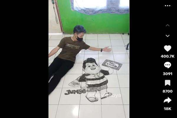 Viral! Karakter Film Jumbo Dibuat dari Sisa Cukuran Rambut, Ditonton 2 Juta Kali Viral! Karakter Film Jumbo Dibuat dari Sisa Cukuran Rambut, Ditonton 2 Juta Kali