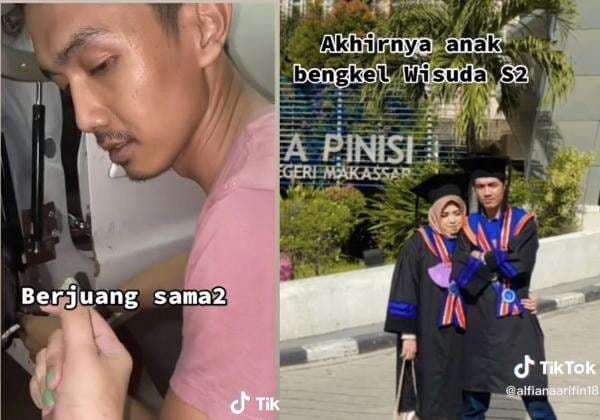 Viral Kisah Cinta Tukang Bengkel dan Cewek Cantik, Kini Lulus S2 Bareng Viral Kisah Cinta Tukang Bengkel dan Cewek Cantik, Kini Lulus S2 Bareng