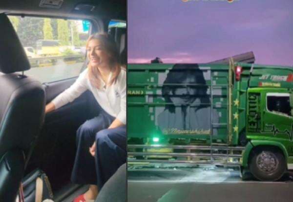 Viral Najwa Shihab Ketemu dengan Truk Berwajah Dirinya, Ternyata Sama-Sama Ngerekam Viral Najwa Shihab Ketemu dengan Truk Berwajah Dirinya, Ternyata Sama-Sama Ngerekam