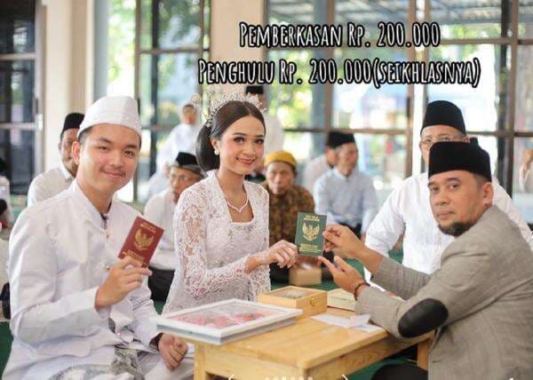 Viral Sepasang Kekasih Spill Biaya Nikah di KUA, Gak Sampai Rp1,5 Juta! Viral Sepasang Kekasih Spill Biaya Nikah di KUA, Gak Sampai Rp1,5 Juta!