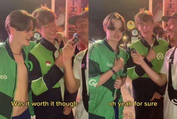 Viral Tren Fashion Baru Para Bule di Bali, Pake Jaket Ojol Beli Langsung dari Abangnya Viral Tren Fashion Baru Para Bule di Bali, Pake Jaket Ojol Beli Langsung dari Abangnya