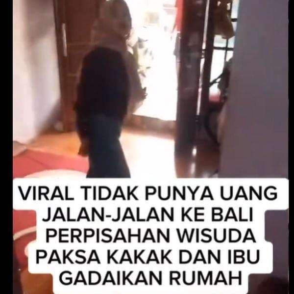 Viral! Demi Gengsi, Wanita Ini Maksa Keluarganya Gadaikan Rumah untuk Biaya Perpisahan Wisuda Viral! Demi Gengsi, Wanita Ini Maksa Keluarganya Gadaikan Rumah untuk Biaya Perpisahan Wisuda