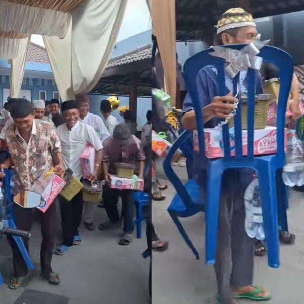 Viral! Hajatan Ini Kasih Tamu Undangan Galon hingga Kursi, Netizen: Baru Kepikiran Suvenir Ini Viral! Hajatan Ini Kasih Tamu Undangan Galon hingga Kursi, Netizen: Baru Kepikiran Suvenir Ini
