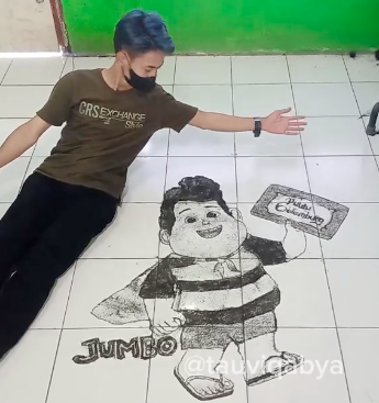 Viral Pria Bikin Ilustrasi Karakter Jumbo Pakai Sisa Potongan Rambut, Hasilnya Bikin Takjub Viral Pria Bikin Ilustrasi Karakter Jumbo Pakai Sisa Potongan Rambut, Hasilnya Bikin Takjub