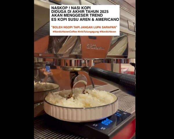 Viral! Tren Nasi Kopi, Penggabungan Makan Nasi dan Ngopi Jadi Satu Viral! Tren Nasi Kopi, Penggabungan Makan Nasi dan Ngopi Jadi Satu