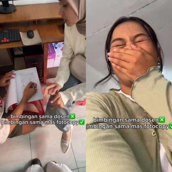 Viral Tukang Fotokopi Rasa Dosen, Beri Bimbingan ke Mahasiswi yang Mau Cetak Skripsi Viral Tukang Fotokopi Rasa Dosen, Beri Bimbingan ke Mahasiswi yang Mau Cetak Skripsi