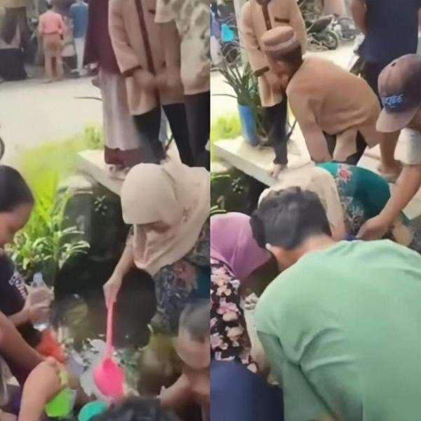 Viral Warga Pekalongan Berbondong-bondong Ambil Air Berkah Ternyata Pipa PDAM Bocor Viral Warga Pekalongan Berbondong-bondong Ambil Air Berkah Ternyata Pipa PDAM Bocor