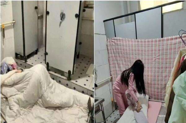 Wanita Ini Tidur di Toilet Kantornya karena Tak Mampu Sewa Rumah, Itu Pun Bayar Rp116.000 Per Bulan Wanita Ini Tidur di Toilet Kantornya karena Tak Mampu Sewa Rumah, Itu Pun Bayar Rp116.000 Per Bulan