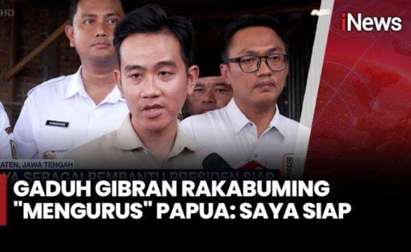 Wapres Gibran Tegaskan Siap Urus Pembangunan Papua Wapres Gibran Tegaskan Siap Urus Pembangunan Papua