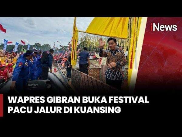 Wapres Gibran Resmi Buka Pacu Jalur 2025 di Kuansing, Siap Saksikan Joget Aura Farming? Wapres Gibran Resmi Buka Pacu Jalur 2025 di Kuansing, Siap Saksikan Joget Aura Farming?