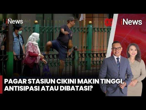 Nekat! Warga Masih Lompati Pagar di Stasiun Cikini usai Ditinggikan Jadi 1,7 Meter Nekat! Warga Masih Lompati Pagar di Stasiun Cikini usai Ditinggikan Jadi 1,7 Meter