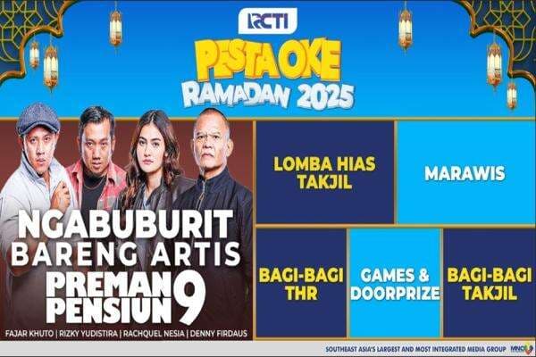Wargi Bandung Siap-siap! Ngabuburit Bareng Pemain Sinetron Preman Pensiun 9 di Pesta Oke Ramadan RCTI 2025 di Bandung Wargi Bandung Siap-siap! Ngabuburit Bareng Pemain Sinetron Preman Pensiun 9 di Pesta Oke Ramadan RCTI 2025 di Bandung