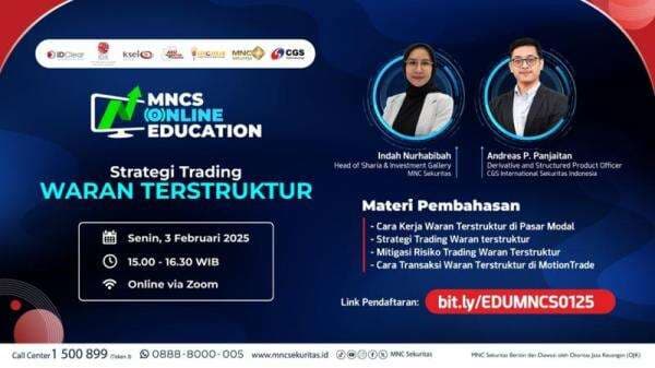 Yuk Daftar Webinar ‘Strategi Trading Waran Terstruktur’ bersama CGS International Sekuritas Yuk Daftar Webinar ‘Strategi Trading Waran Terstruktur’ bersama CGS International Sekuritas