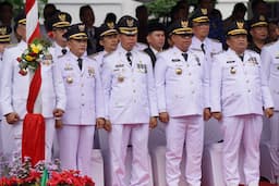 Pj Bupati Bogor Hadiri Peringatan Hari Otonomi Daerah XXVIII Tahun 2024 di Surabaya
