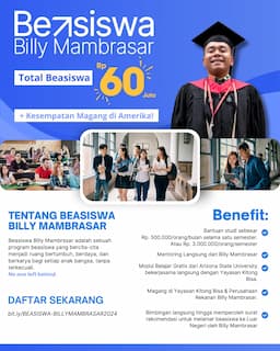 Hardiknas, Billy Mambrasar Luncurkan Program Beasiswa untuk Anak Muda Indonesia Hinga Kesempatan Magang ke Amerika