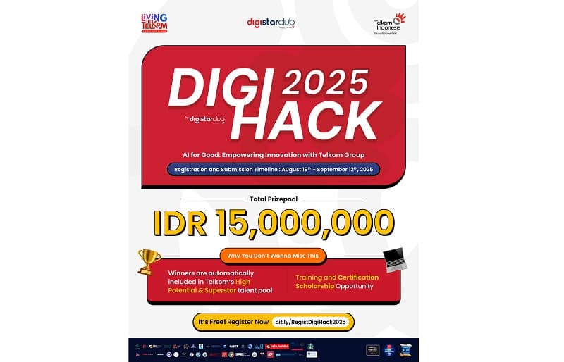 Digihack DigiHack 2025 Resmi Dibuka, Telkom Hadirkan Ruang Inovasi AI Talenta ...